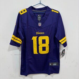 #18 Justin Jefferson Purple Vapor Stitched Jersey